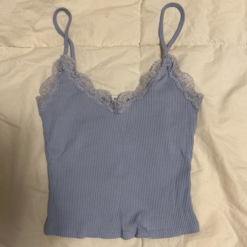 Garage | BabyBlue Lace Trim Cami